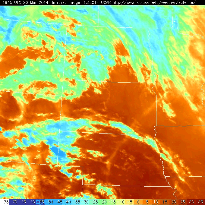 infrared satellite image