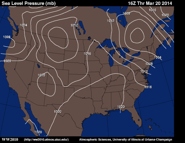 surface pressure chart